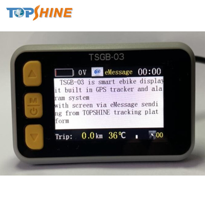 Minidispositivo de rastreamento GPS colorido à prova d'água Ebike display LCD com detecção de temperatura