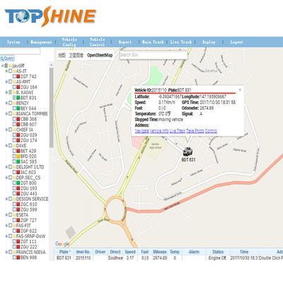 Frota livre GPS do tempo real 1280*720 que segue o software da plataforma para a motocicleta