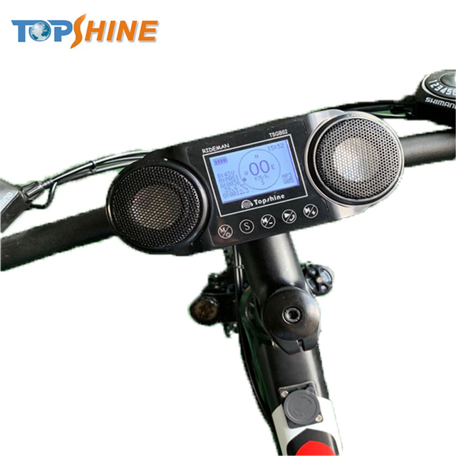 Alto-falante estéreo incorporado da exposição sem fio impermeável exterior recarregável portátil do LCD do ebike do computador da bicicleta