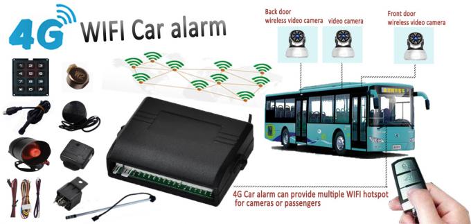 Perseguidor inovativo do alarme 4G GPS do carro do veículo do ponto quente de WiFi com fiscalização video da multi câmera do canal