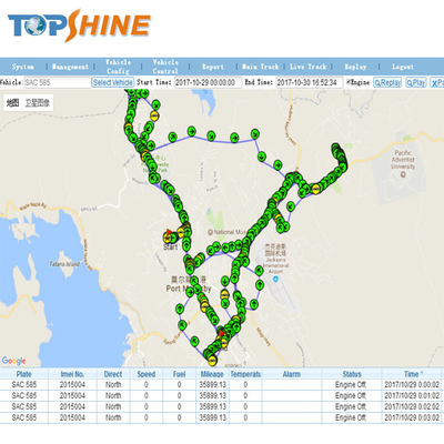 Personalize o perseguidor de GPS do caminhão do terminal IMEI 4G com 8 entradas de Digitas