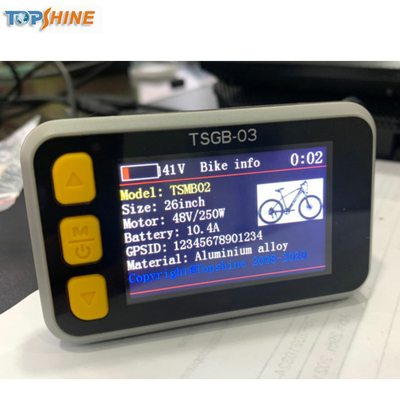 exposição de 24v Mini Waterproof Electric Bike Speedometer Ebike Lcd com sistema de alarme